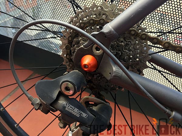 thumbnail image 2 of Ixow Safering Gravity Seat Post Clamp - Anti-Theft Bicycle Lock (Aluminium, Black) 2 of 4