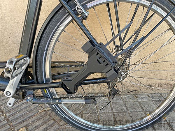 Abus USH-2500 frame mount on ebike seat stays