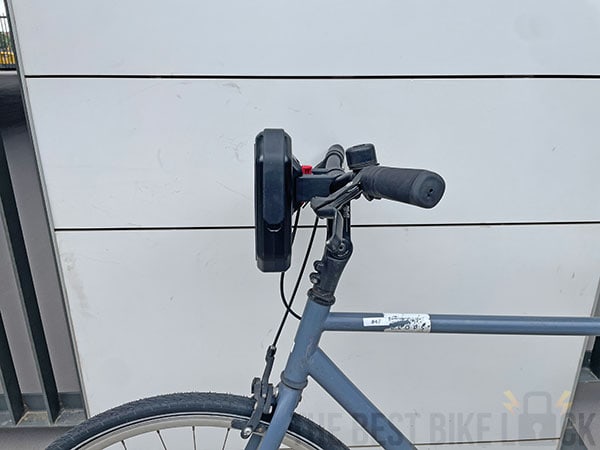 KlickFix Lenker Adapter with DX1000 lock and BR1000 bracket from side