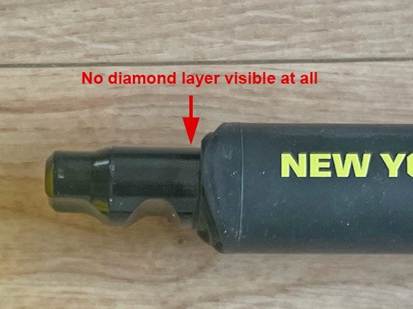 Kryptonite New York Diamond faulty shackle close up