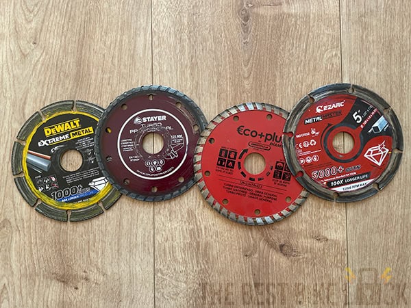 Diamond angle grinder discs