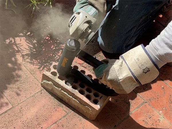 OnGuard RockSolid vs battery powered angle grinder OnGuard RockSolid vs battery powered angle grinder